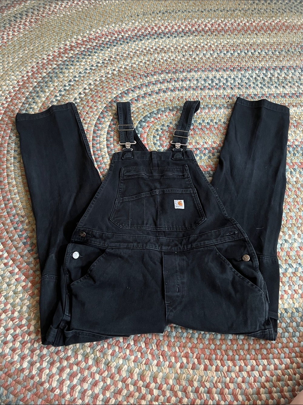 Carhartt Black Duck Canvas Overalls - Picture 1 of 6